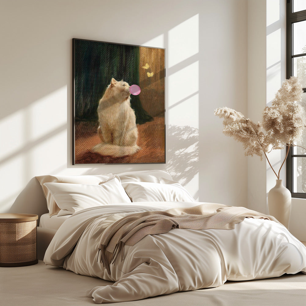 Bubble Gum and Cat | Poster