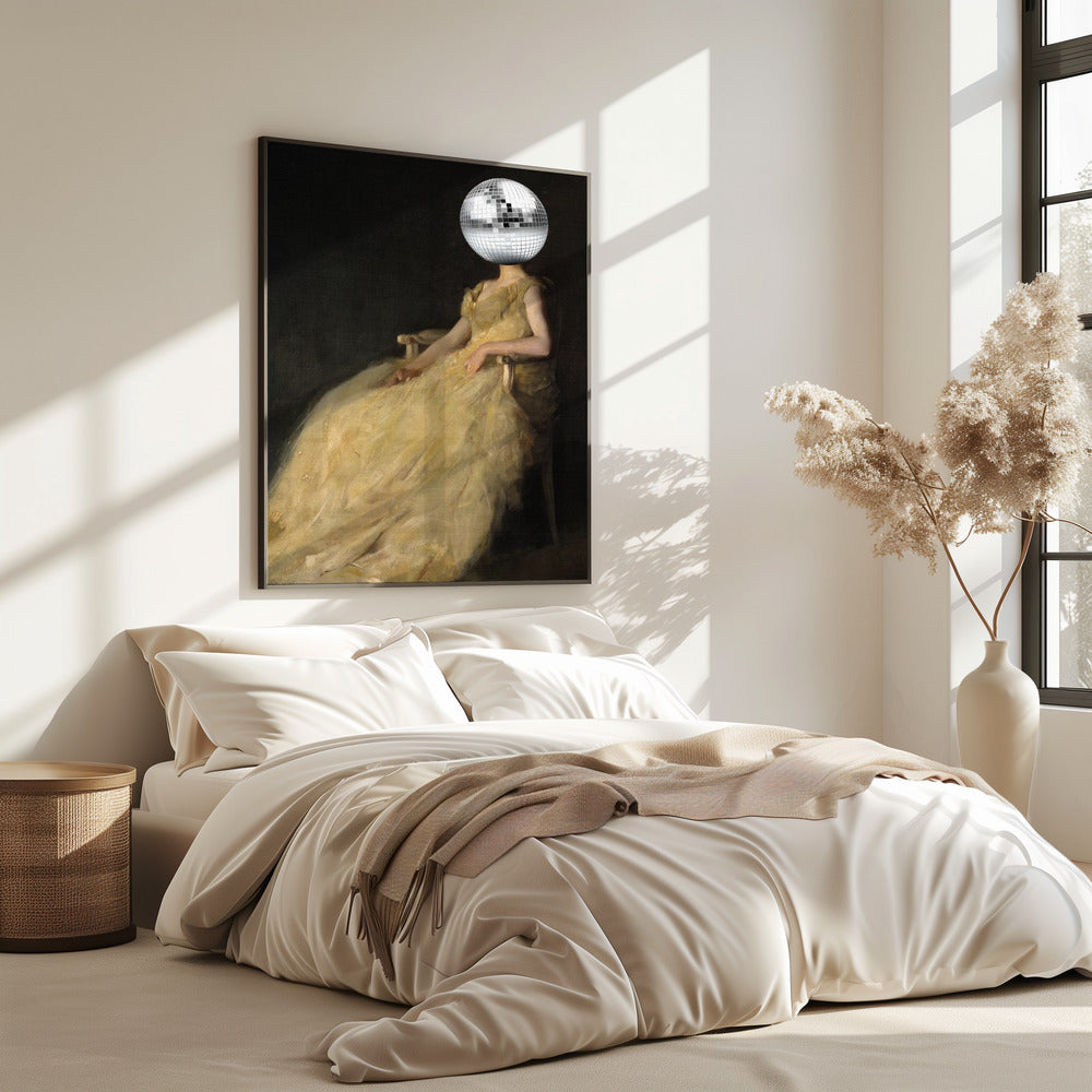 Disco Head Vintage Collage | Poster