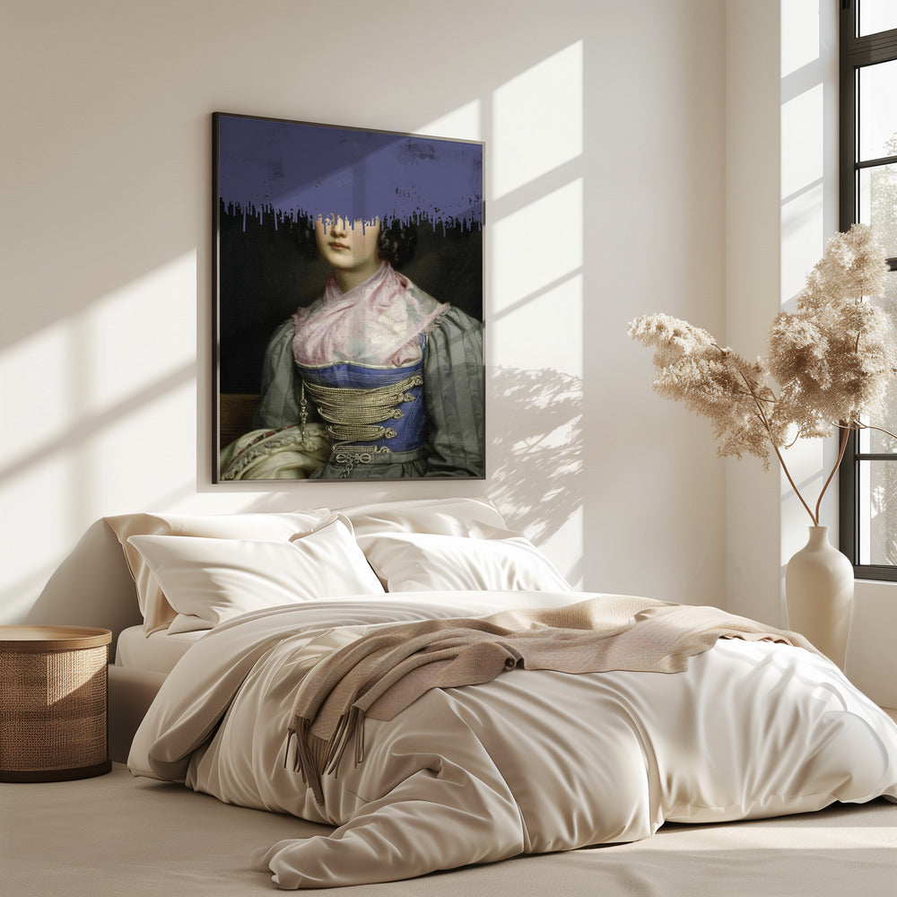 Portrait of Vintage Woman Collage | Poster