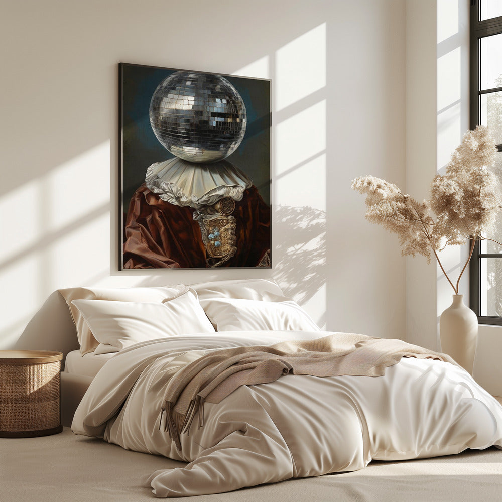 Antique Disco Ball, A Man with Disco head | Poster