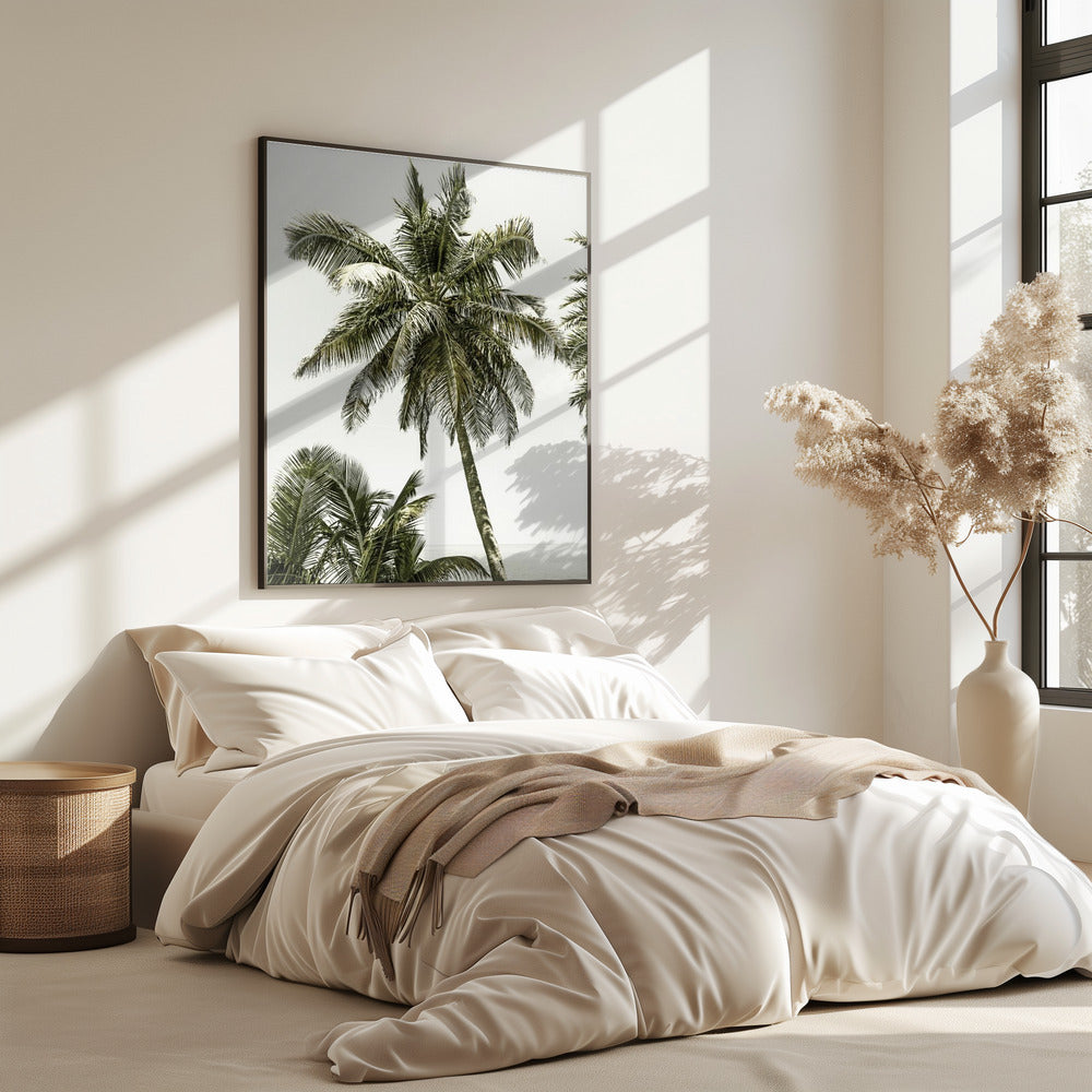 Palm Trees by the ocean | Vintage | Poster