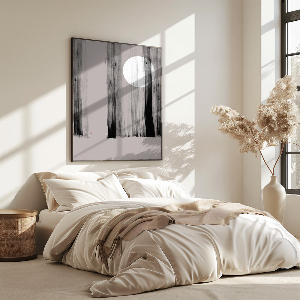 Hidden Moon N°1 | Behind the Trees | Poster