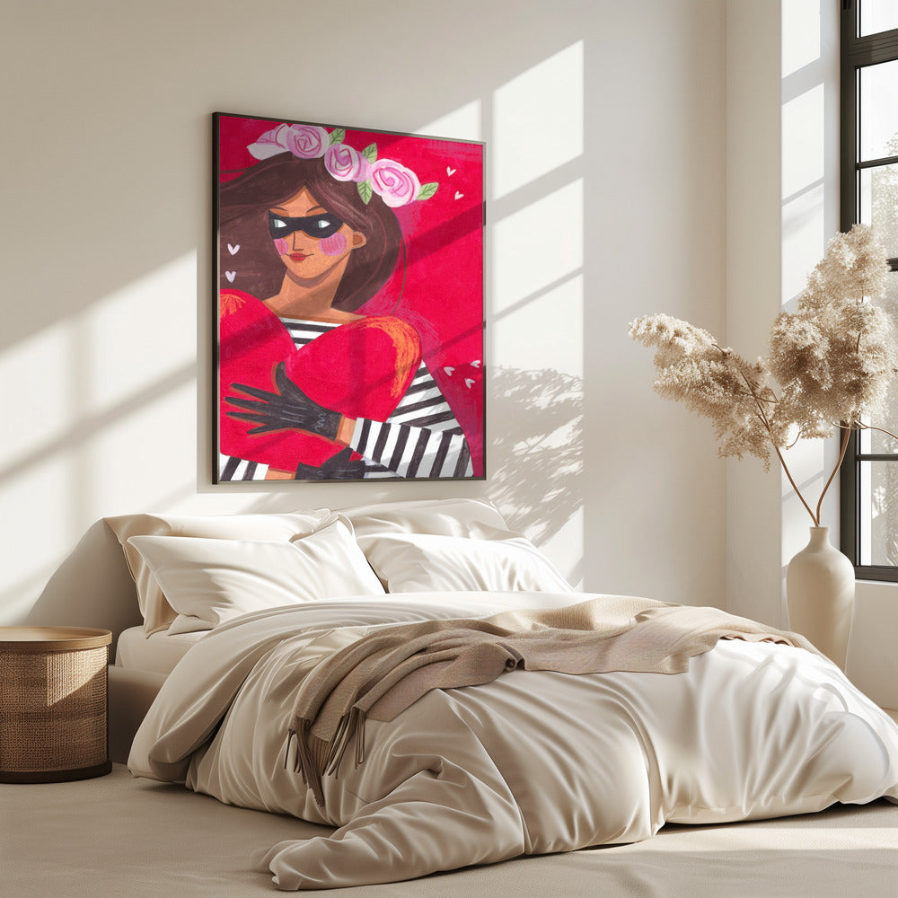 Portrait woman you stole my heart | Poster