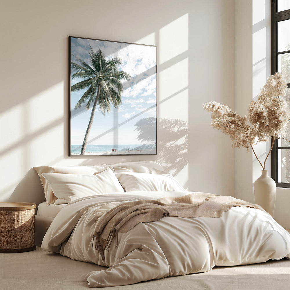 Palm tree at the beach 2 | Poster