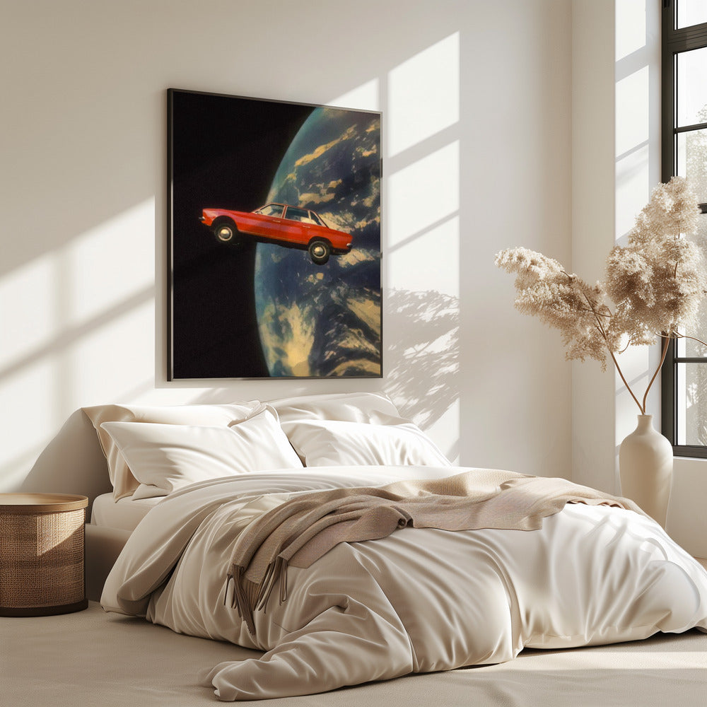 Flying Space Car | Poster