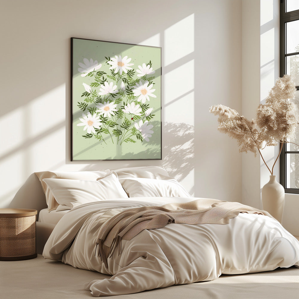 Ladybug flowers | Poster