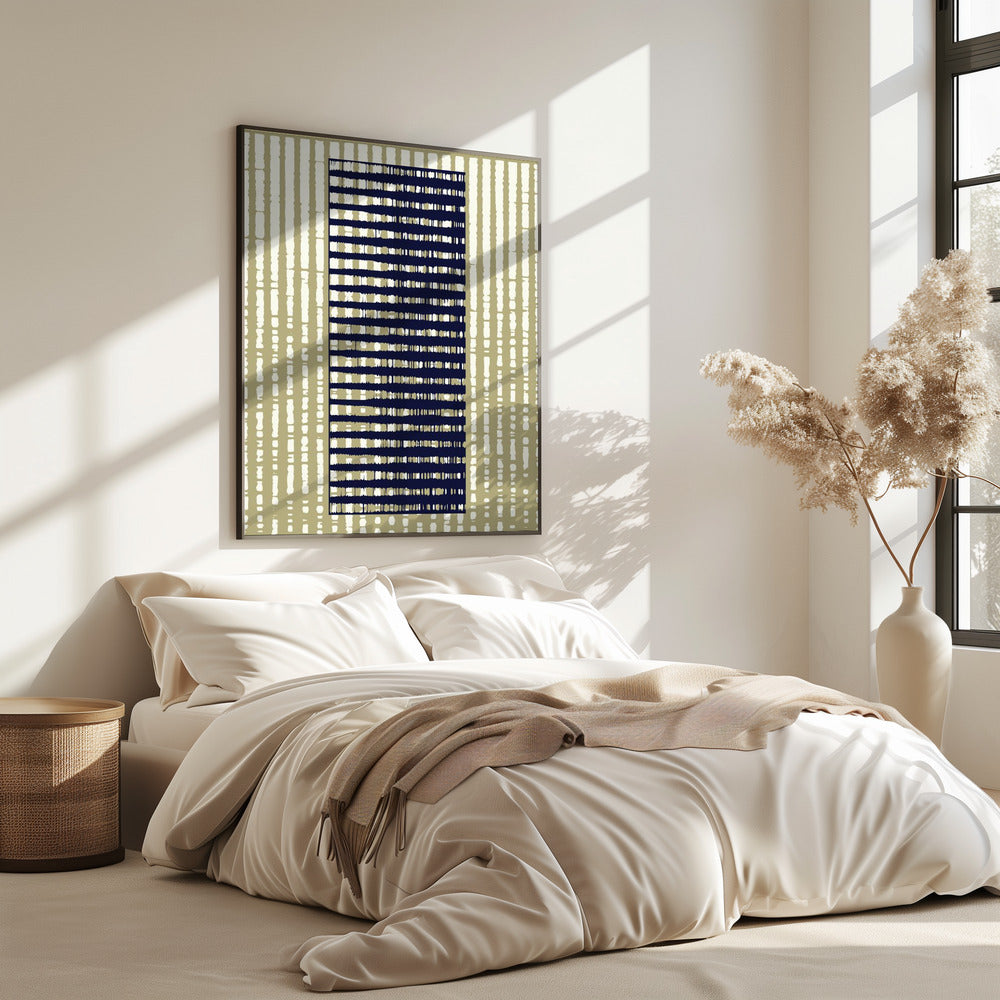 Geometric Pattern with Vertical Stripes | Poster