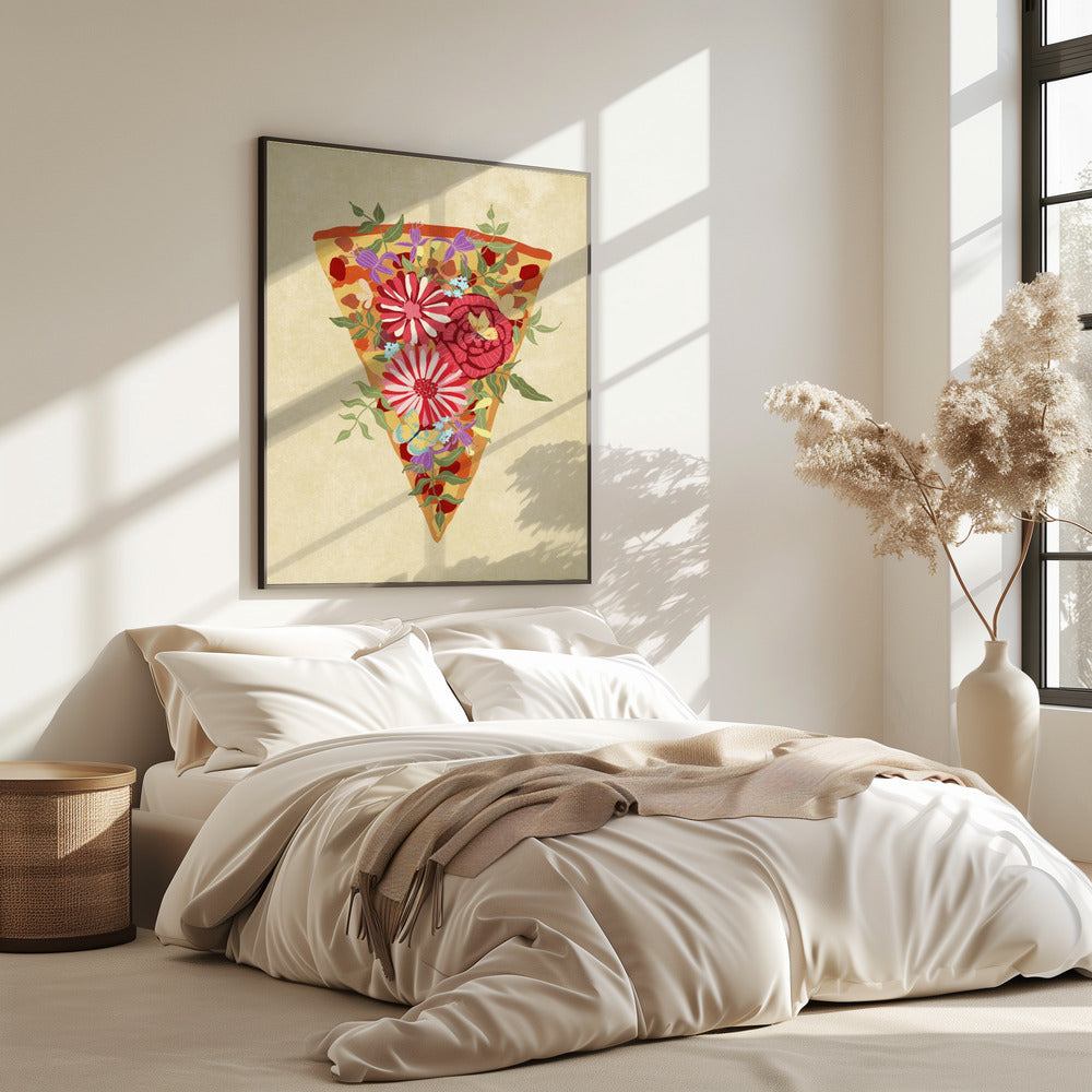 Slice of flower pizza | Poster