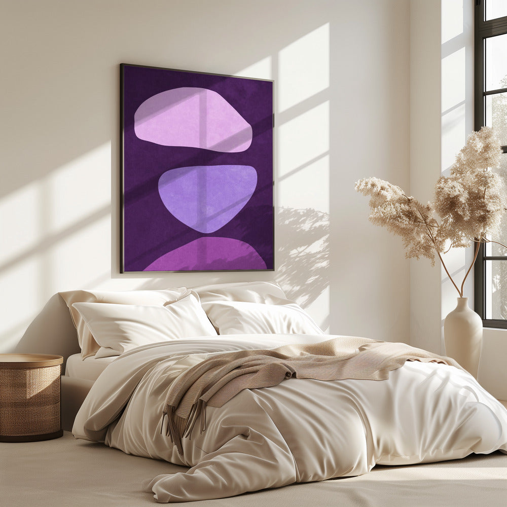 Abstract Forms Violet | Poster