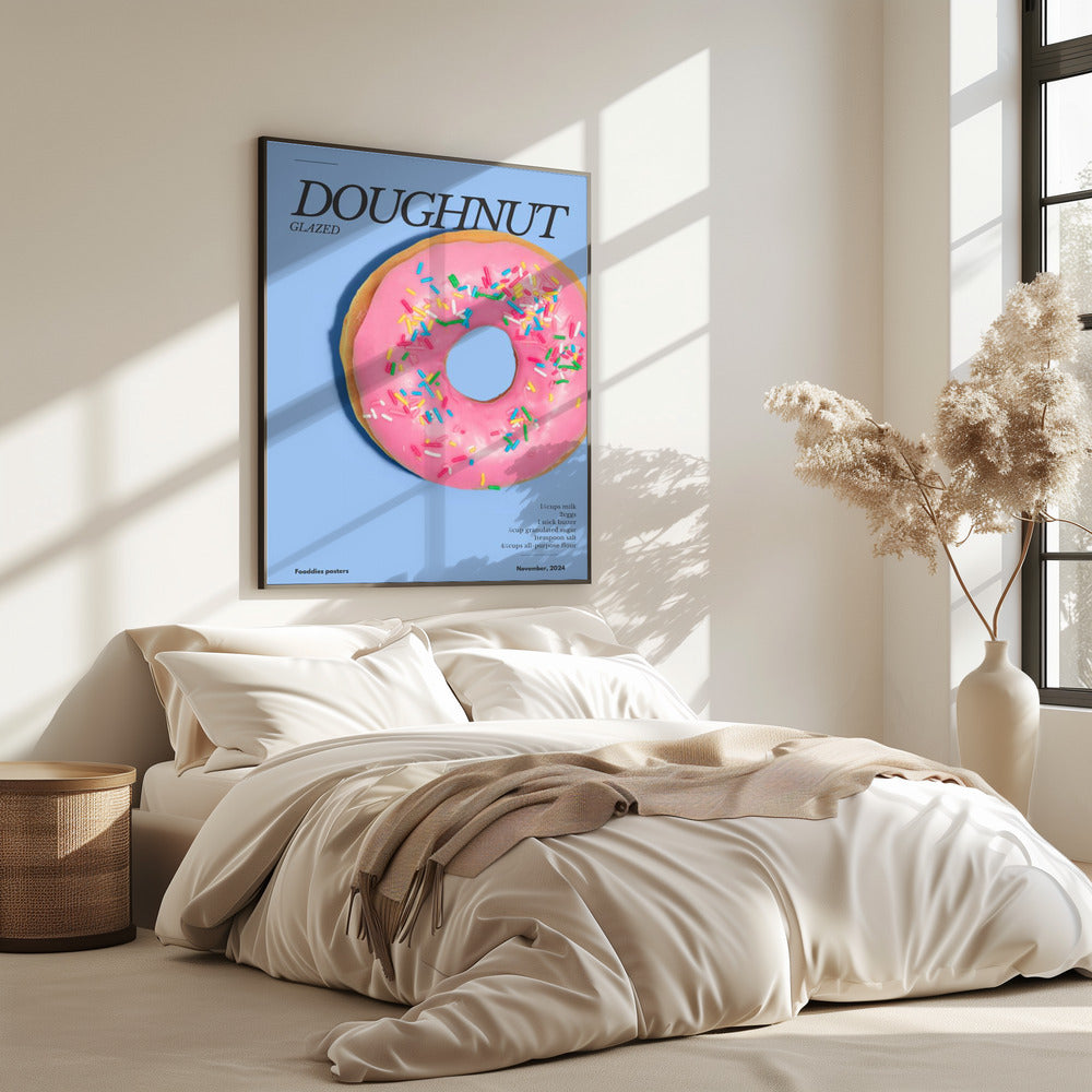 Pink Glaze Doughnut | Poster