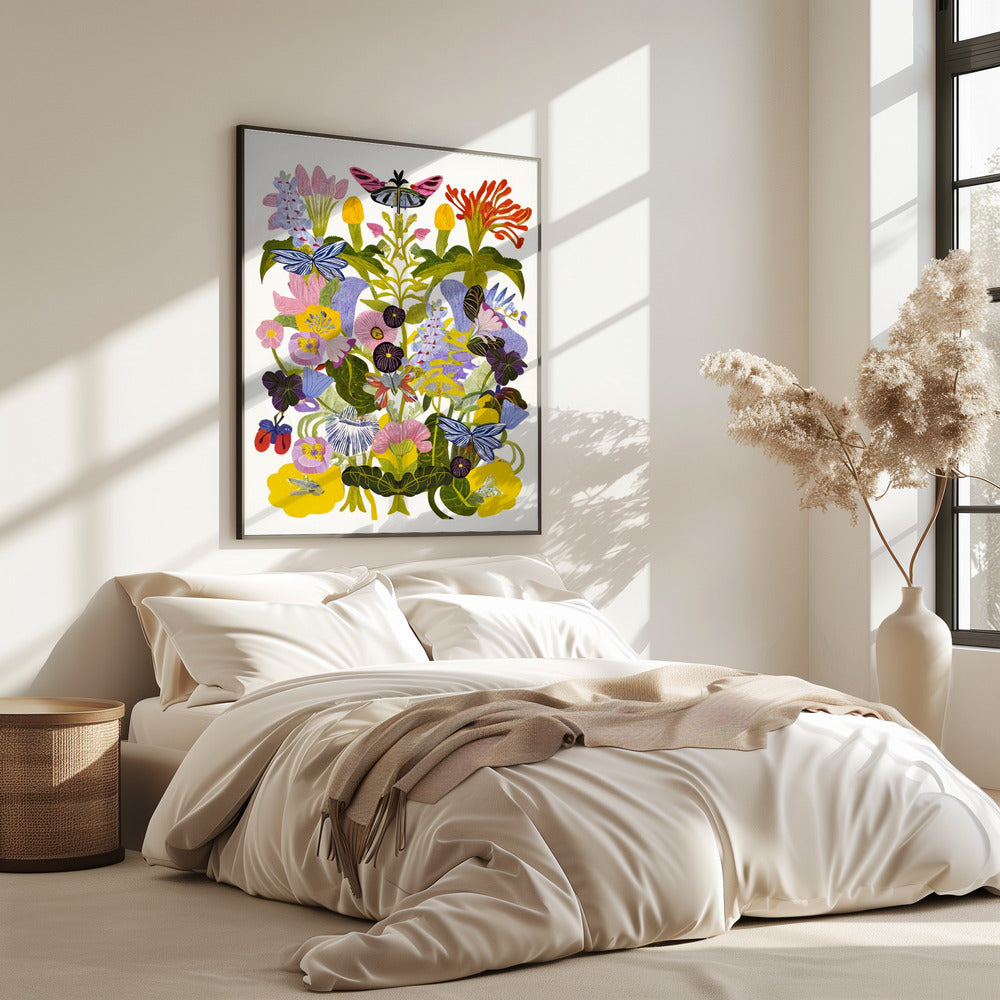Abstract Autumn Floral | Poster
