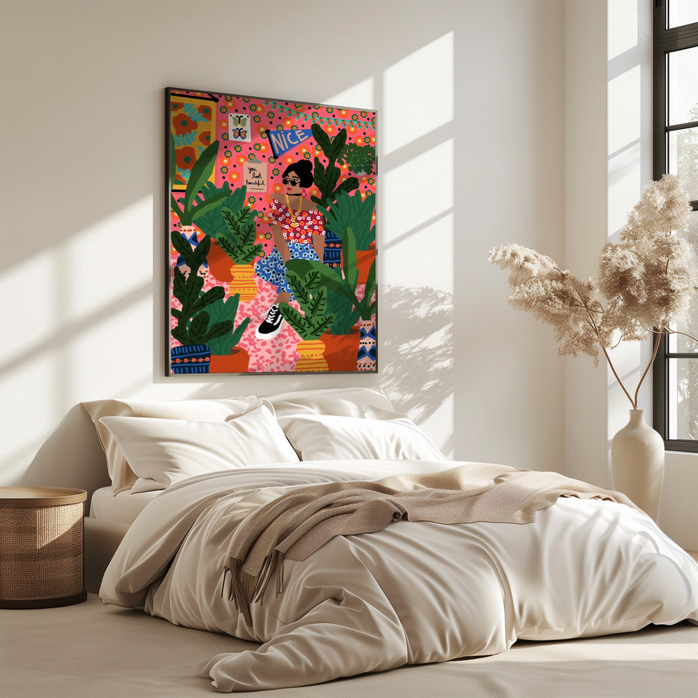 Floral Student Room | Poster