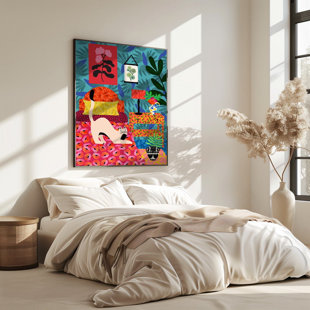 Floral Purr-adise | Poster