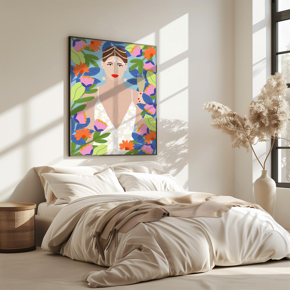 Summer Queen in Flowers | Poster