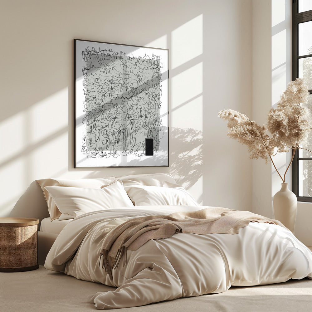 Intricate Scribbles On A Muted Background | Poster