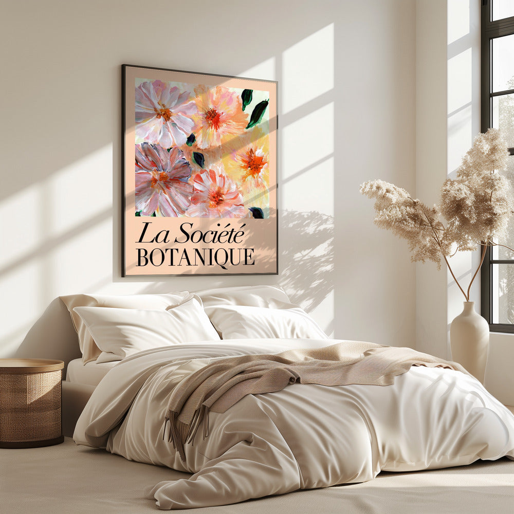 La Société Botanique Peach Flowers | Poster