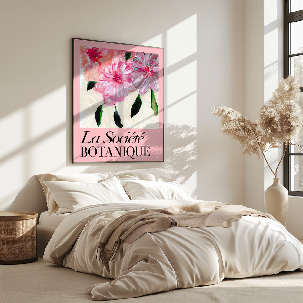 La Société Botanique Pink Flowers | Poster