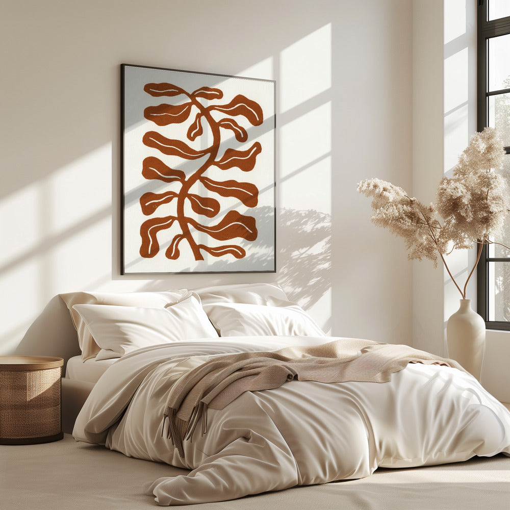 Wind Kissed Plant / Saddle Brown | Poster
