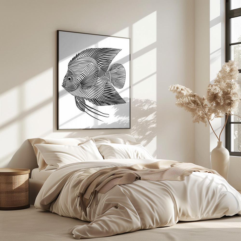 Lines art Fish | Poster