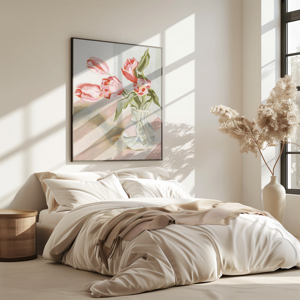 Tulips in a vase | Poster
