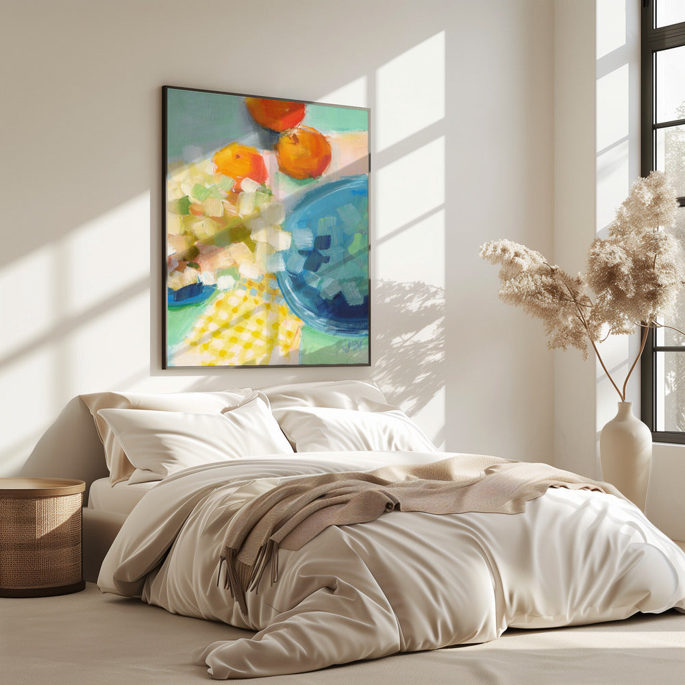 Oranges and Hydrangea | Poster