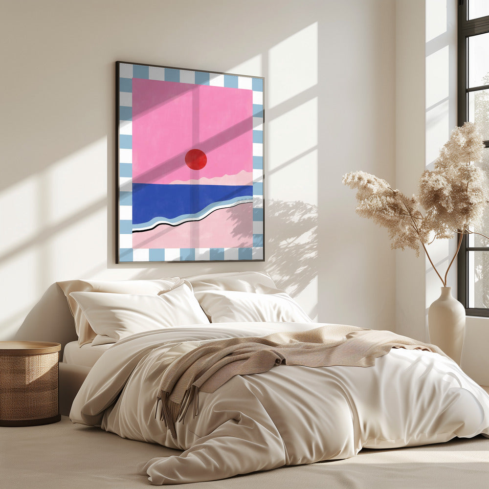 Minimalist Beach Scene | Poster