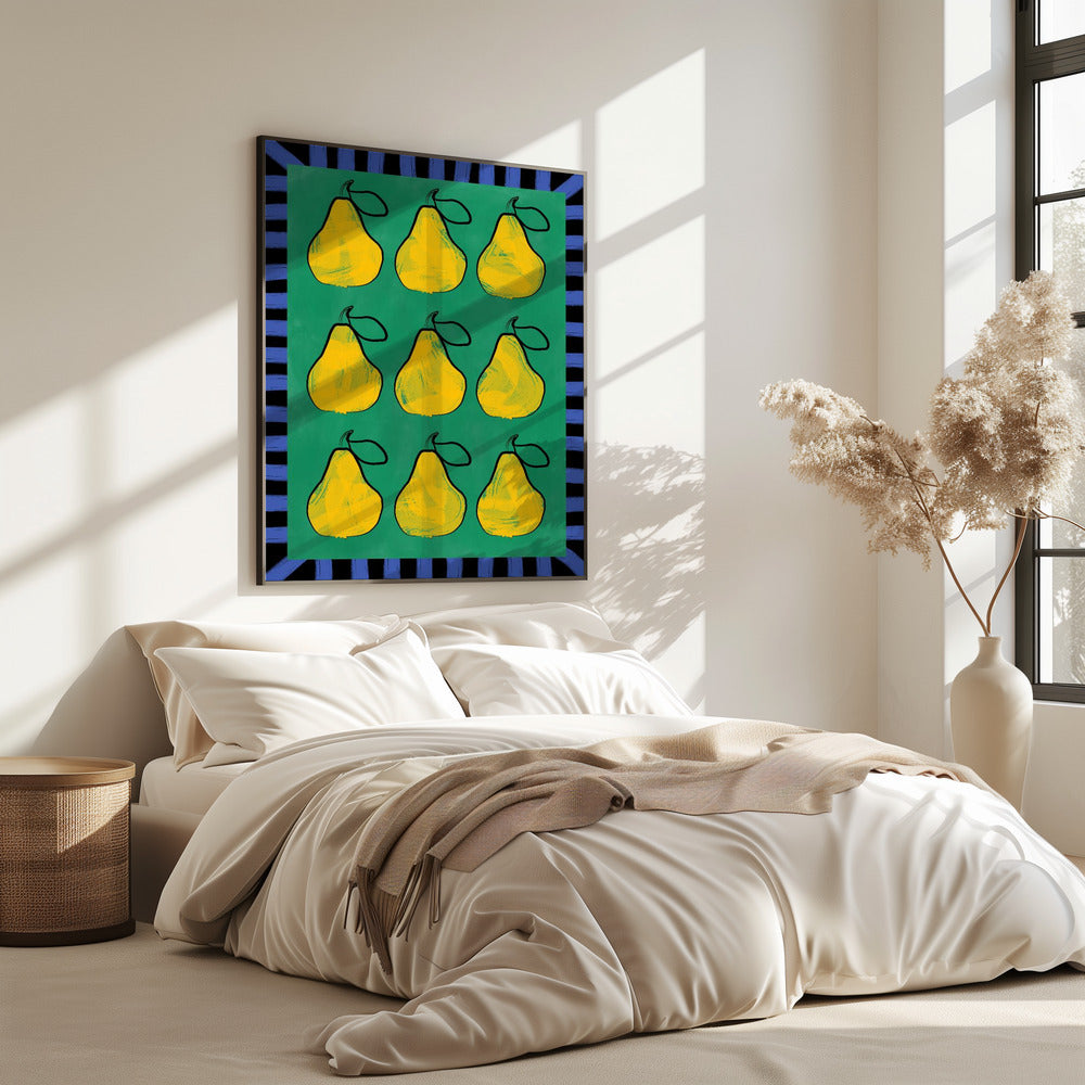 Pear Grid Harmony | Poster