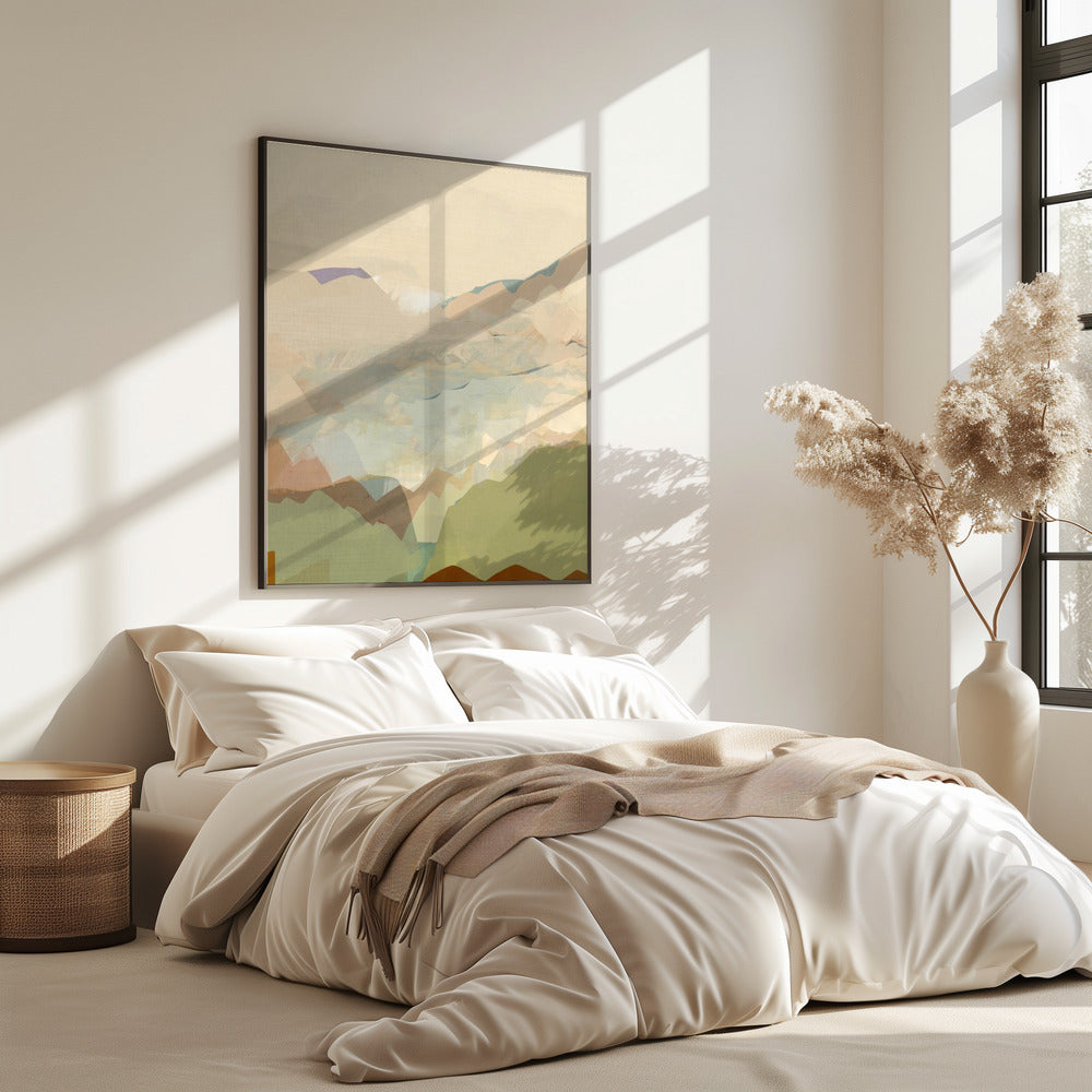 Peachy Mountain Range 3 | Poster