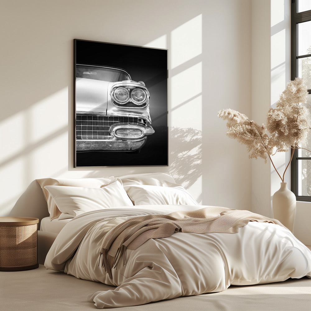 American classic car Bonneville 1958 Convertible | Poster