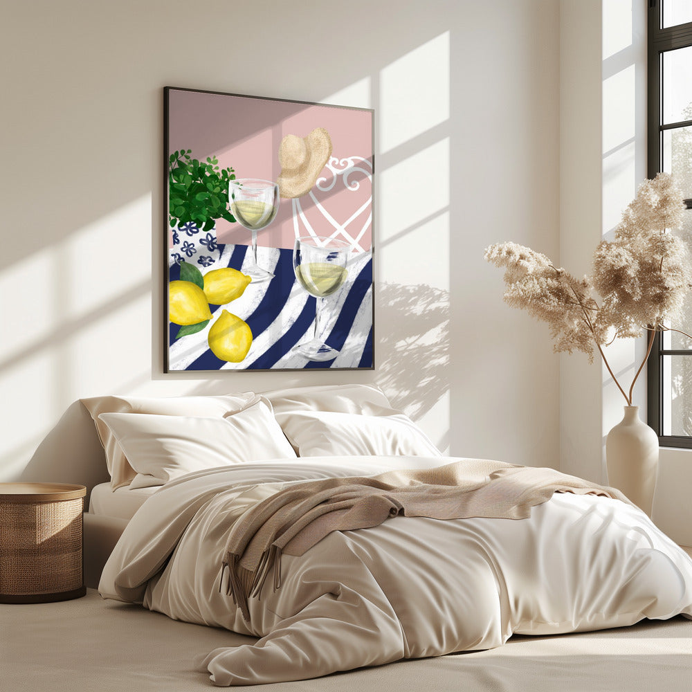 White wine for two | Poster