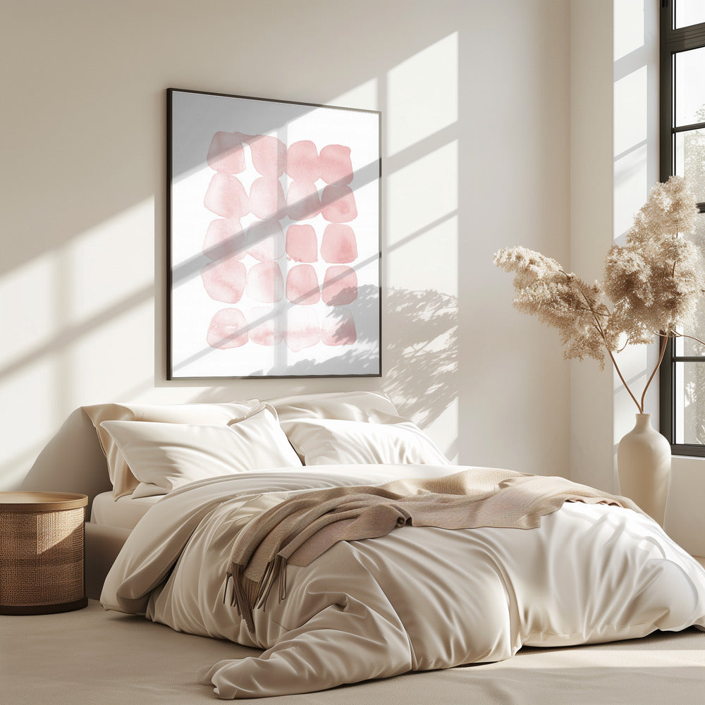 Abstract Blush Dots | Poster