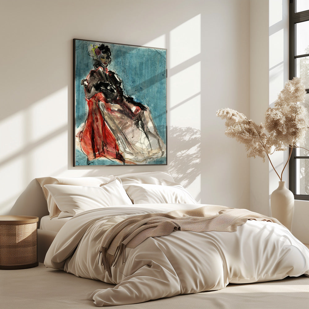 Elegant Pose of Woman Portrait | Poster