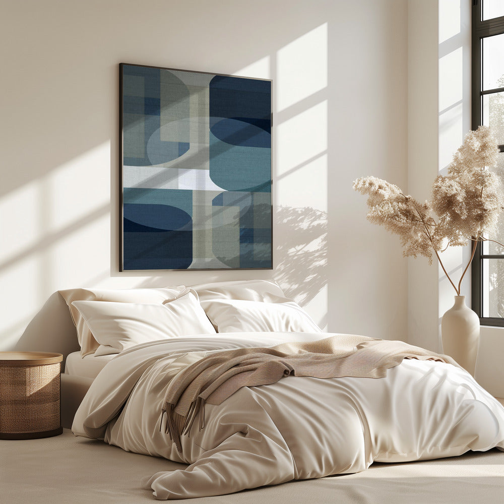 Woven Blue Layers 5 | Poster