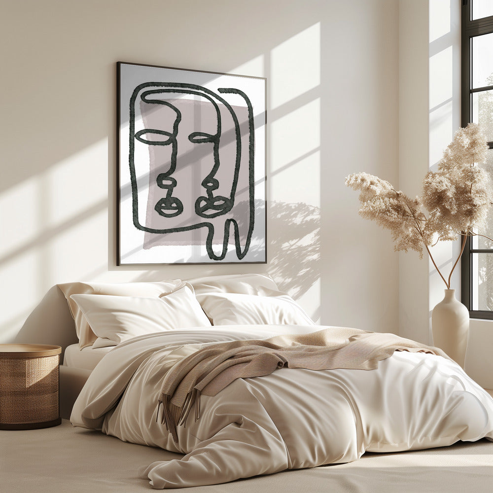 Faces abstract | Poster