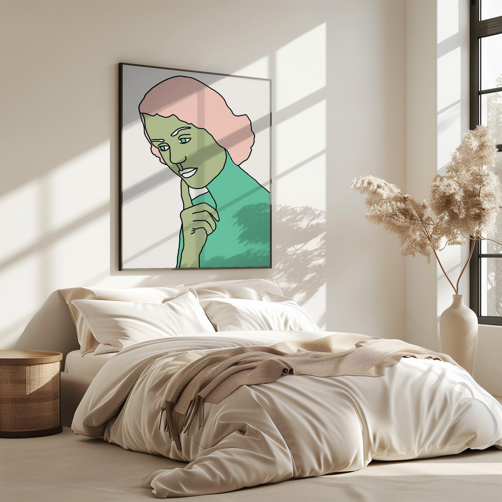 Lady Thinking Green | Poster