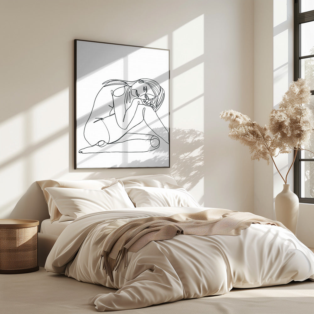 Line Drawing of Woman | Poster