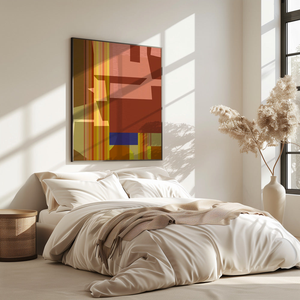 Yellow Red Woven 2 | Poster