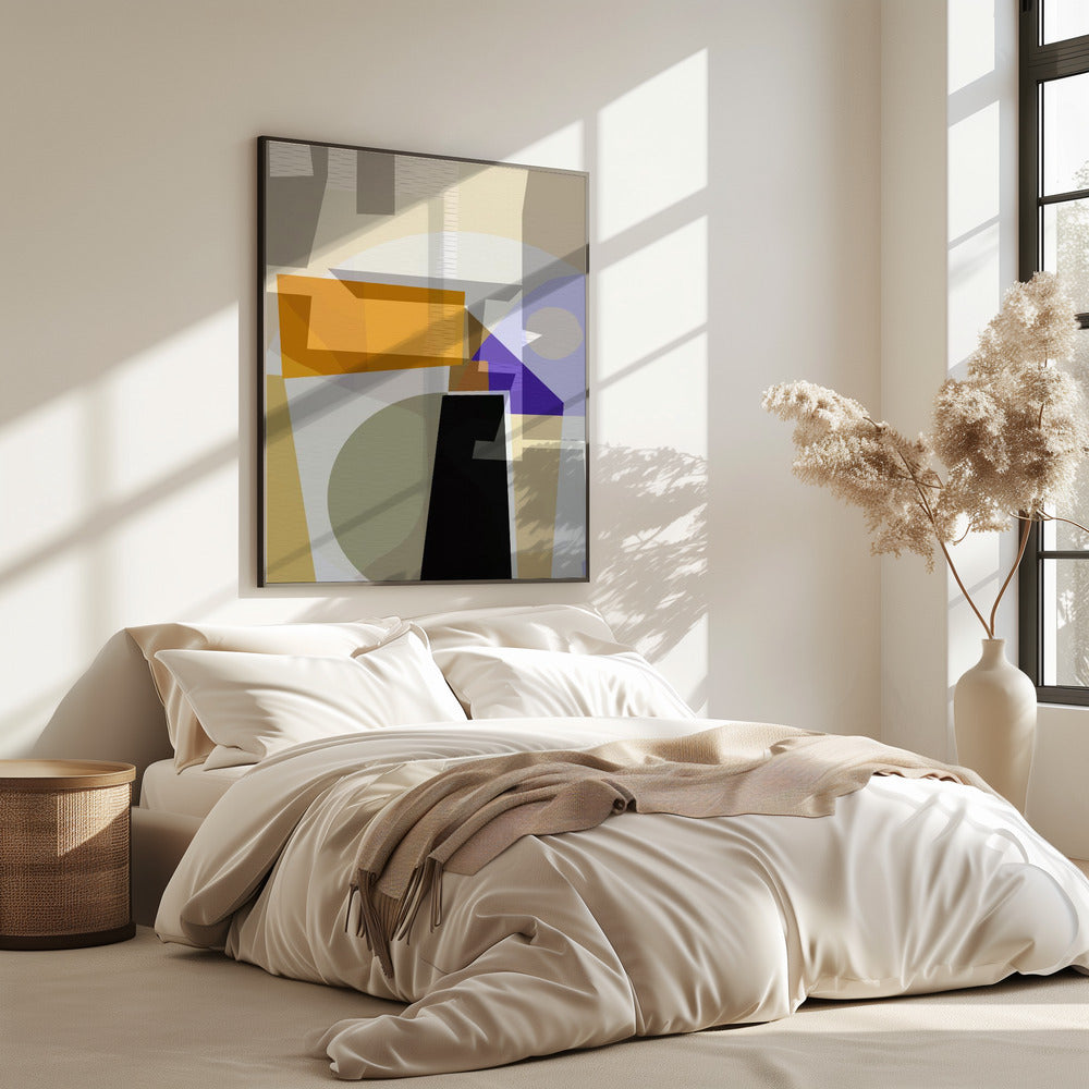 Yellow Purple Woven 3 | Poster