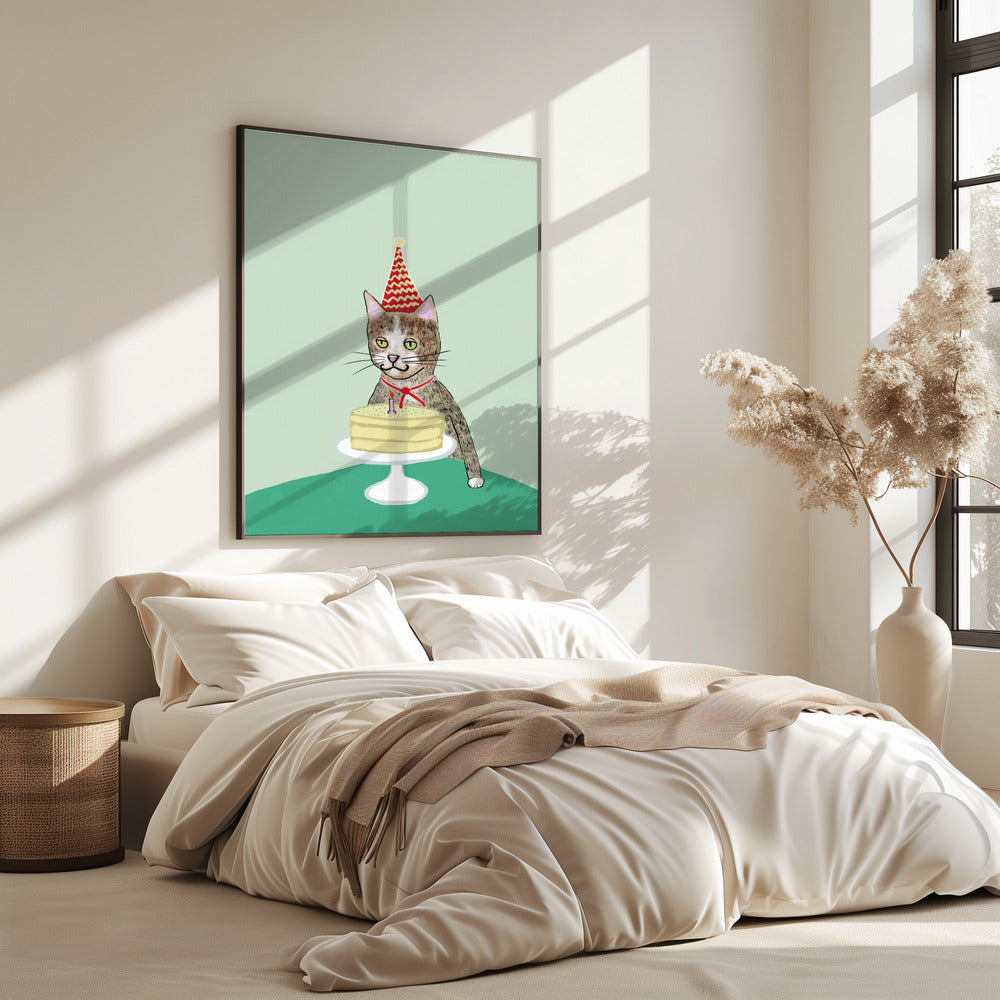 Birthday cat | Poster