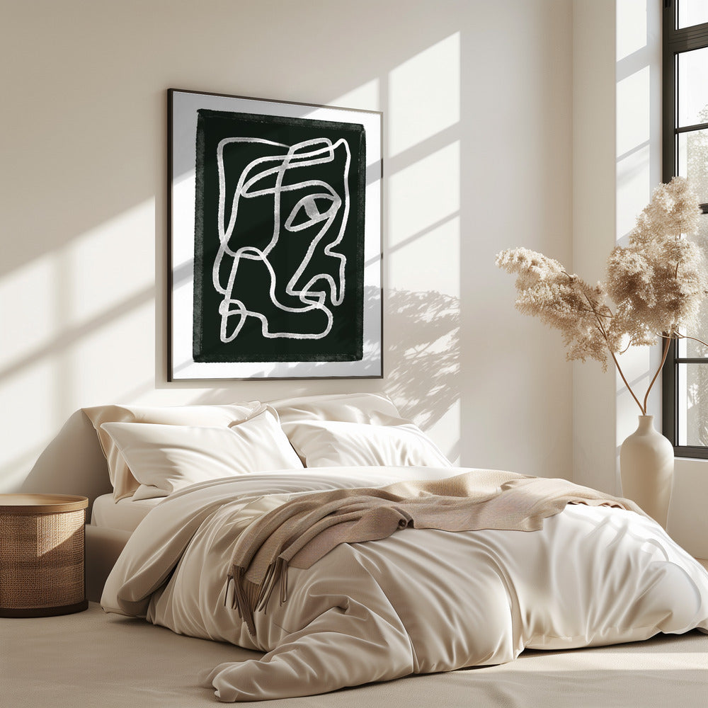 Abstract lines black | Poster