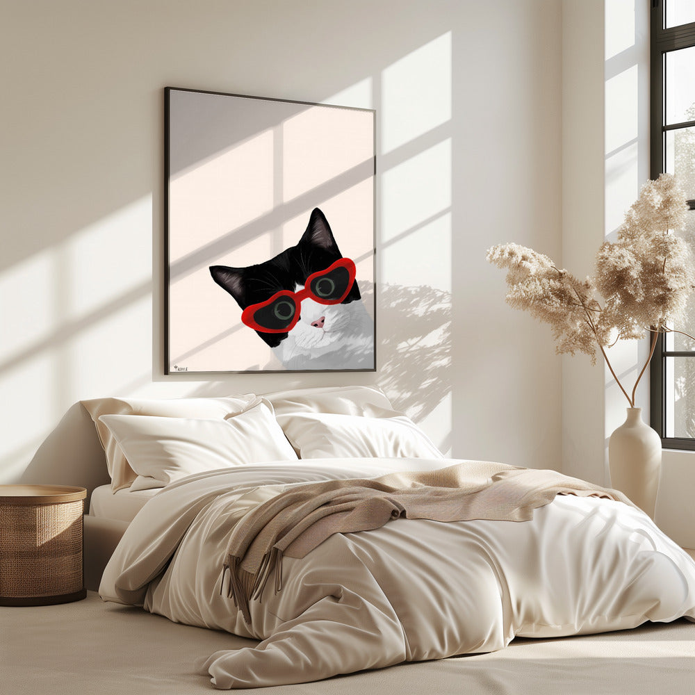 Vintage Cheeky Cat | Poster