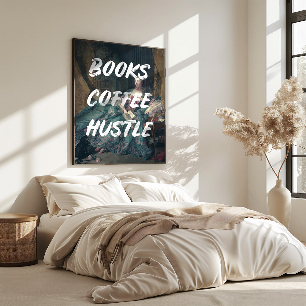 Bookscoffeewhite Ratioiso | Poster