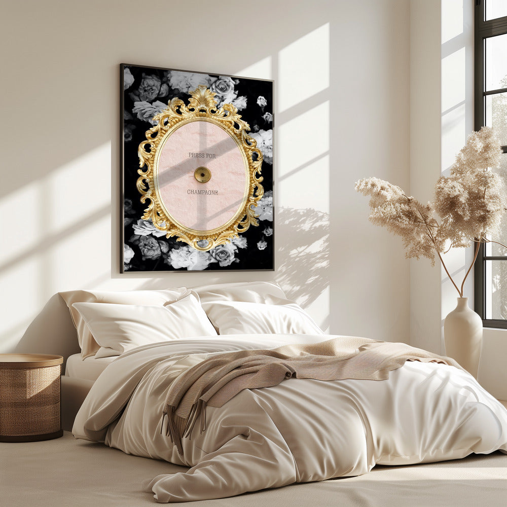 Champagnedarkfloral Ratio2x3 | Poster