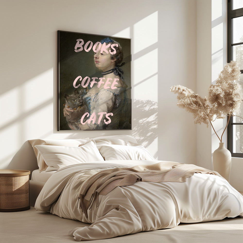 Bookscoffeecats Ratioiso | Poster