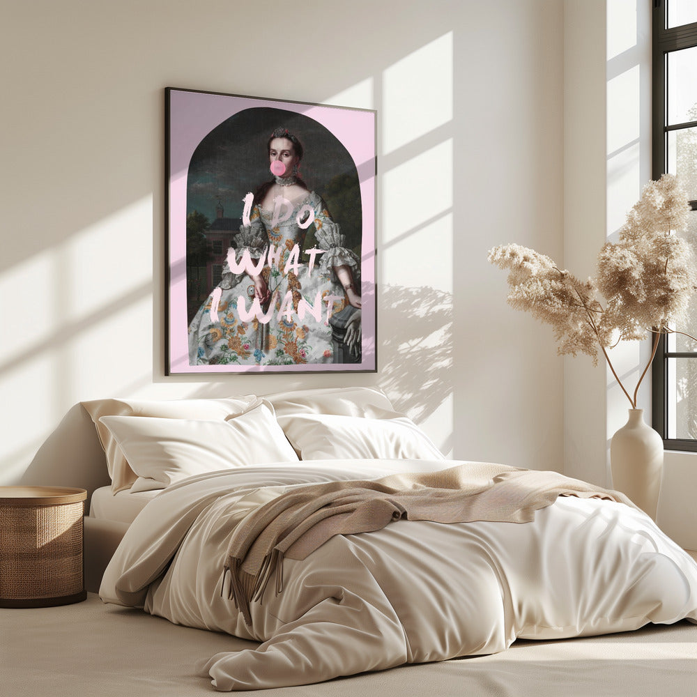 PINK I DO WHAT I WANT MAXIMALIST ART | Poster