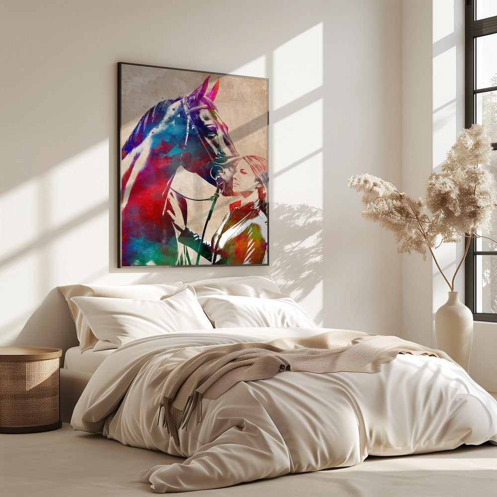 Horse Rider sport art | Poster