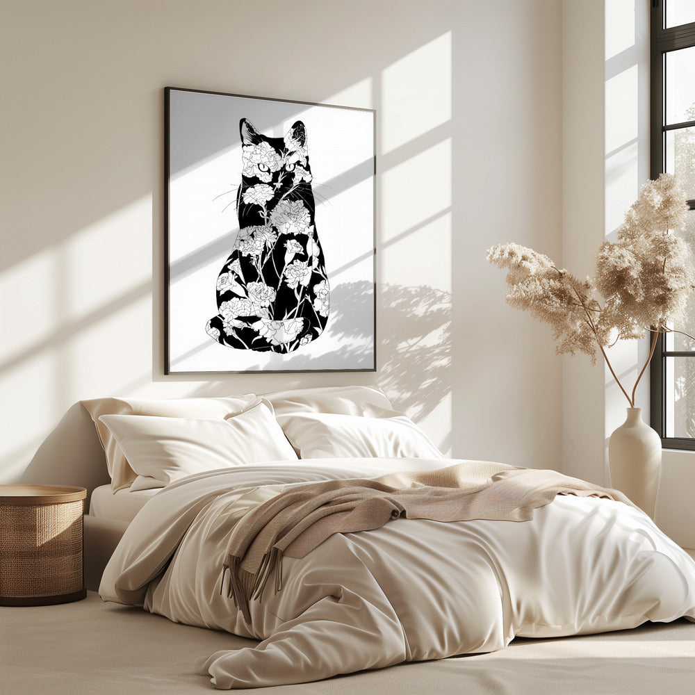 Carnation Cat Original | Poster