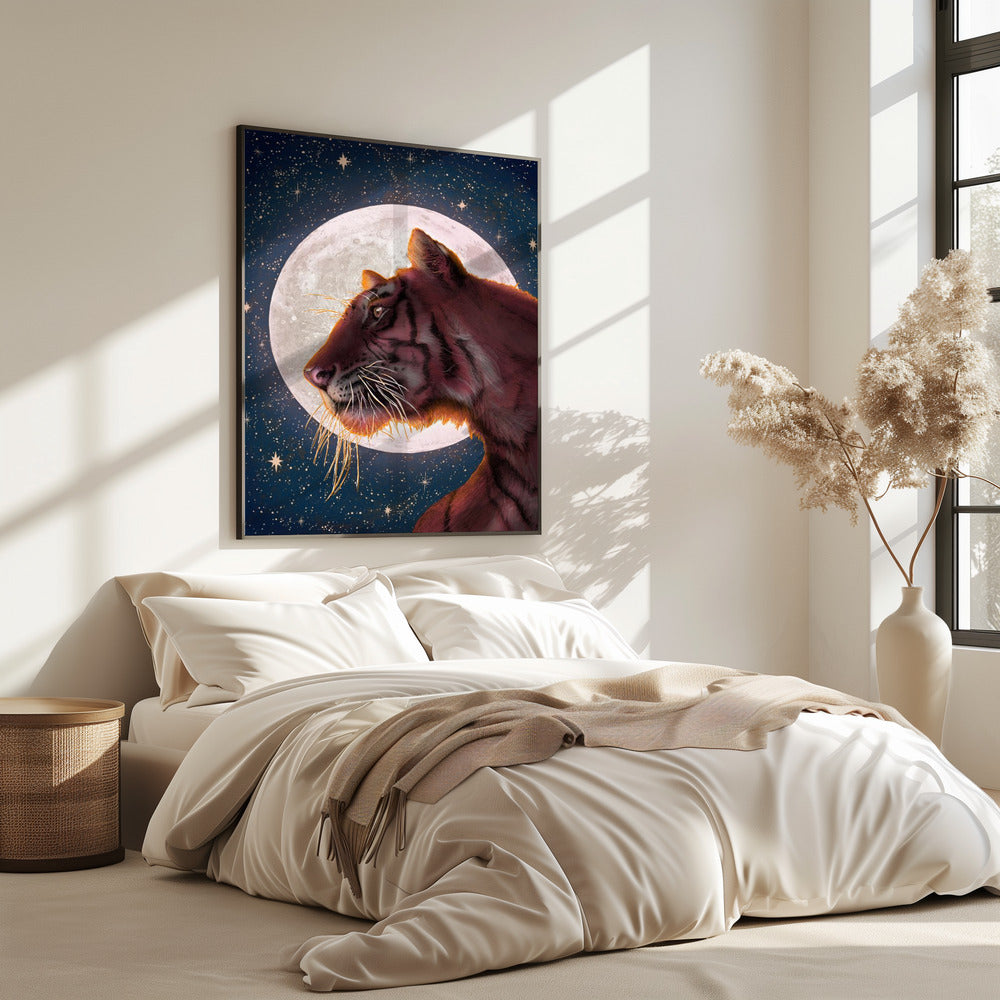 Moon and Tiger Colour Large | Poster