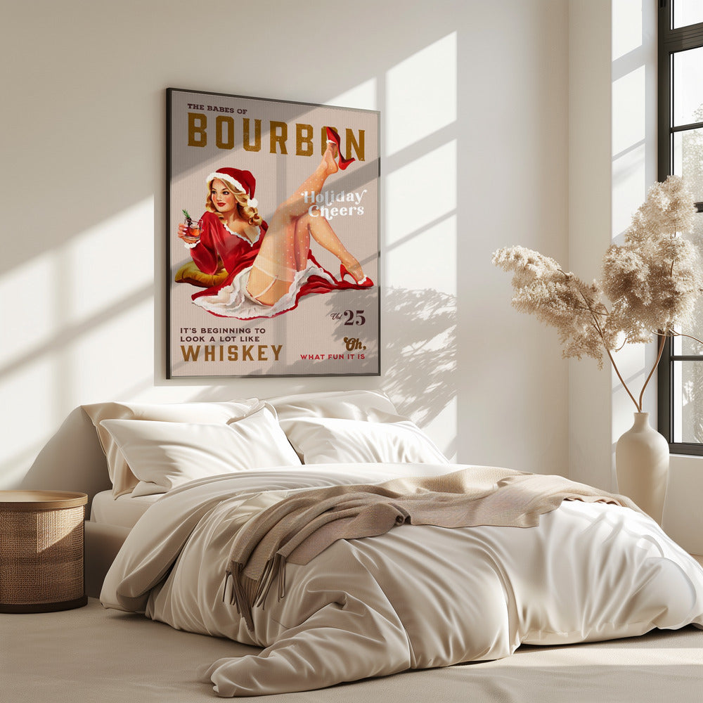 Babes of Bourbon Vol 25 Holiday Cheer Christmas Pinup | Poster