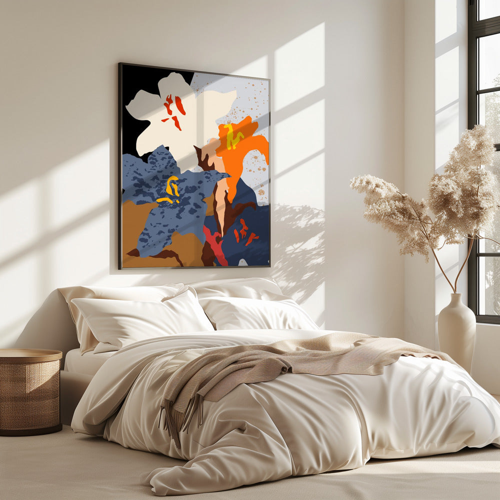 Abstract Lilies Close Up | Poster